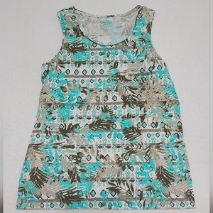 Coral Bay; S/P, Sleeveless Print Shirt